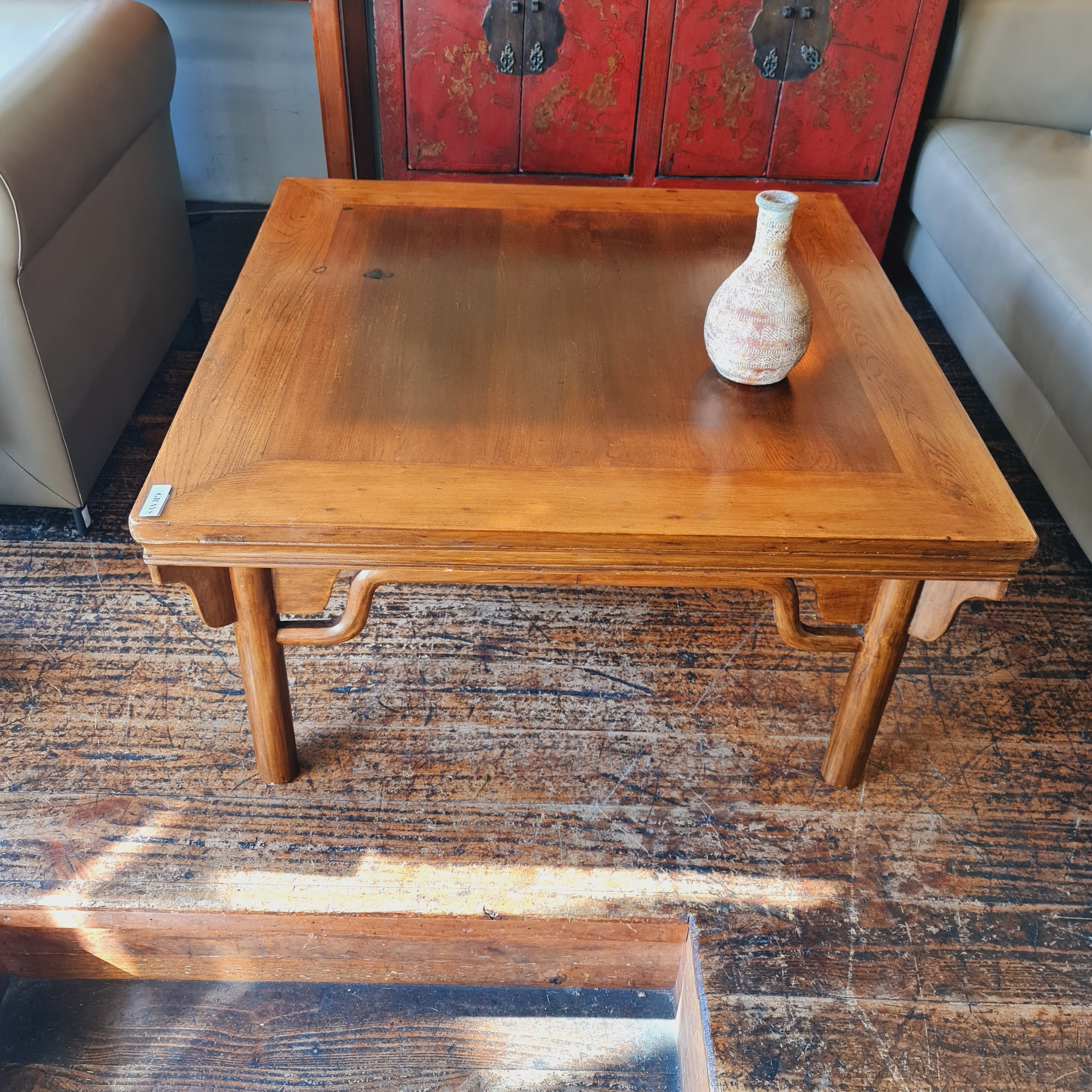 Coffee Table Square Wooden Asian Chinese Antique Style – Grays South ...